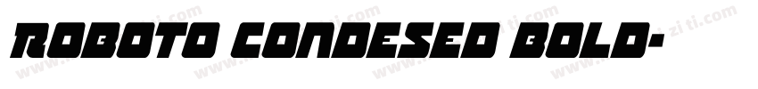 Roboto condesed bold字体转换
